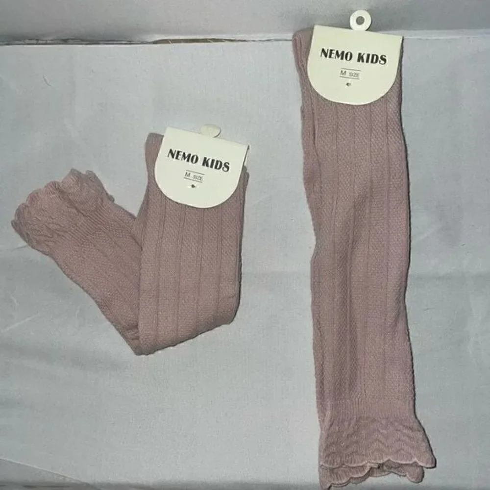 Nemo Kids Socks Toddler Knee High Boot Ribbed Knit Tights Socks Uniform Pull on